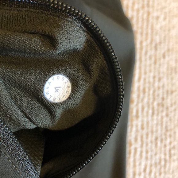 Lululemon Pace Rival Crop, Dark Olive, Size 4 - Picture 5 of 6